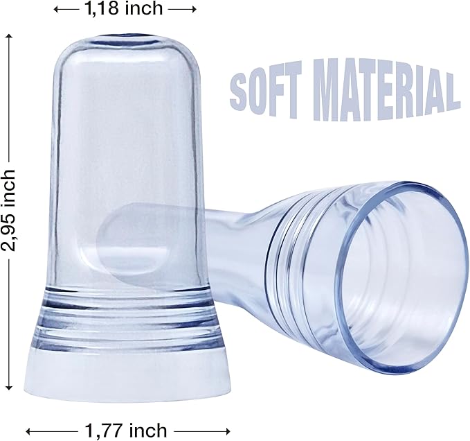 Esatto 24 Pieces Pour Spout Covers - Translucent Liquor Bottle Toppers, Universal Bottle Pour Dispenser, Liquor Bottle Covers Bottle Cover Dust for Home Kitchen Tools Supplies (Clear)