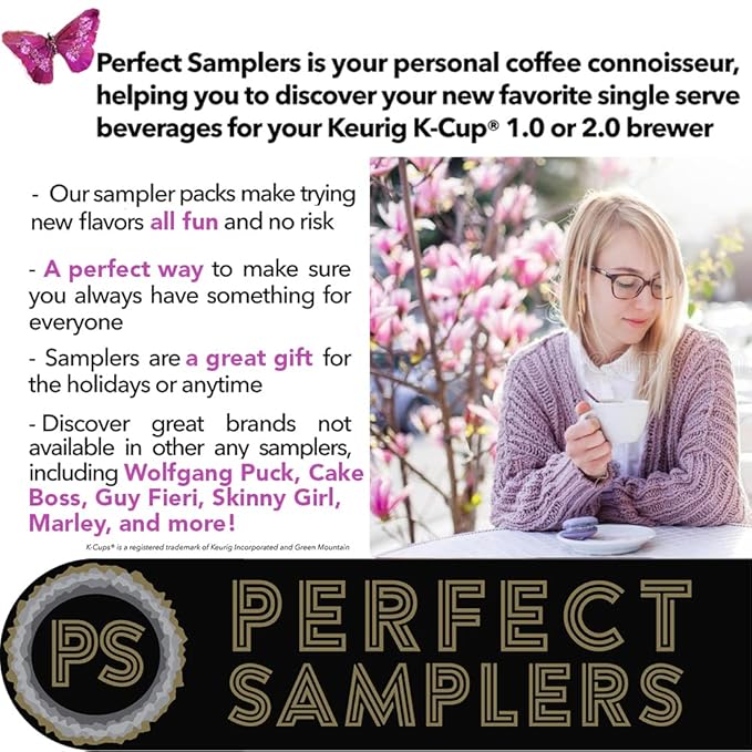 Crazy Cups Flavored Coffee Pods Variety Pack for Keurig K Cups Brewers, Assorted Flavored Coffee Sampler, 80 Count