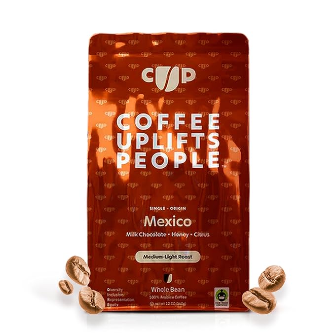 Coffee Uplifts People Mexico Whole Bean Coffee, 12 Oz