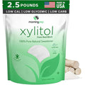 Morning Pep Pure Birch Xylitol (Keto Diet Friendly) Sweetener with no Aftertaste 2.5 LBs (Not from Corn) Non GMO Kosher Gluten Free Product of USA. 40 OZ