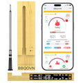 WiFi Sub-1G Wireless Meat Thermometer Unlimited Range, Check Temp Anywhere,7 NIST Certified Sensors with Ambient Temp, Monitor for BBQ, Grill, Oven, Smoker, Air Fryer (Black)