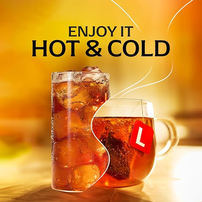 Lipton Decaf Black Tea Bags, Hot or Iced Tea, 600 Total Bags (50ct - Pack of 12)