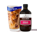 Christopher Bean Hand Crafted Chocolate Raspberry Flavored Coffee - Certified Kosher - Unsweetened Cold Brew & Iced Instant Coffee Distillate Liquid Java - Extract 100% Arabica, (8-Ounce), 236 ml