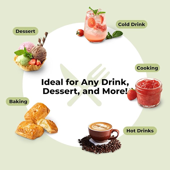 Viccoky Organic Stevia Powder 3oz (86g), Pure Stevia Extract Powder, Sugar-Free & 0 Calories, No Additives, Sugar Substitute, Natural Sweetener