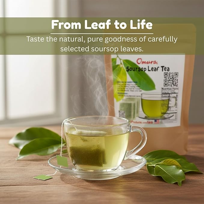 Omura Soursop Guyabano Graviola Leaves (50 Tea-Bag)