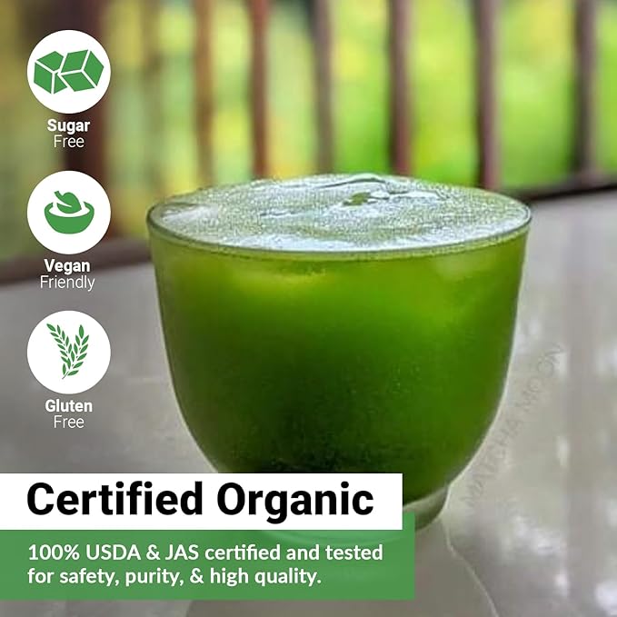 Matcha Moon Spring Zen Matcha Green Tea Powder - Ceremonial Grade Matcha Green tea - Organic Japanese Matcha - Traditional Matcha Powder from Uji Kyoto - 100g (3.5 oz.)