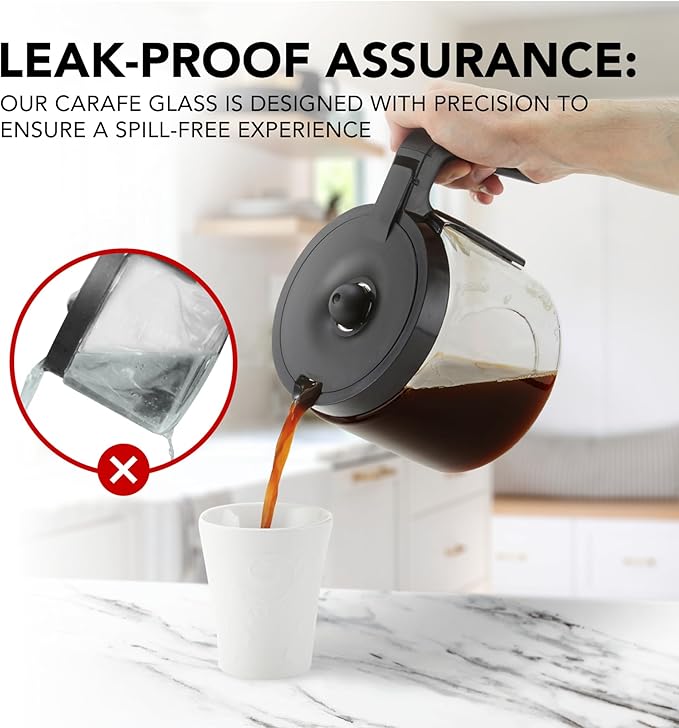 12-Cup Carafe Replacement Only Compatible with keurig-K Duo Single Serve 5100 Model Will Not Fit keurig-K Duo Essentials Single Serve Coffee Maker and K-Duo Hot & Ice