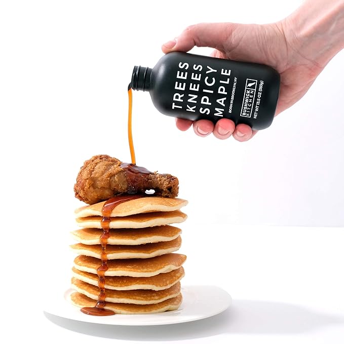 Trees Knees Spicy Maple Syrup, Grade-A Organic Maple Syrup with a Fiery Kick from Habanero Peppers, Vegan, Gluten Free & Made in the USA, Pure & All Natural, 11.5oz