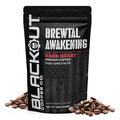 Blackout Coffee Brewtal Awakening Whole Bean Coffee – Dark Roast, High Caffeine, Bold & Strong – Freshly Roasted 12oz Bag