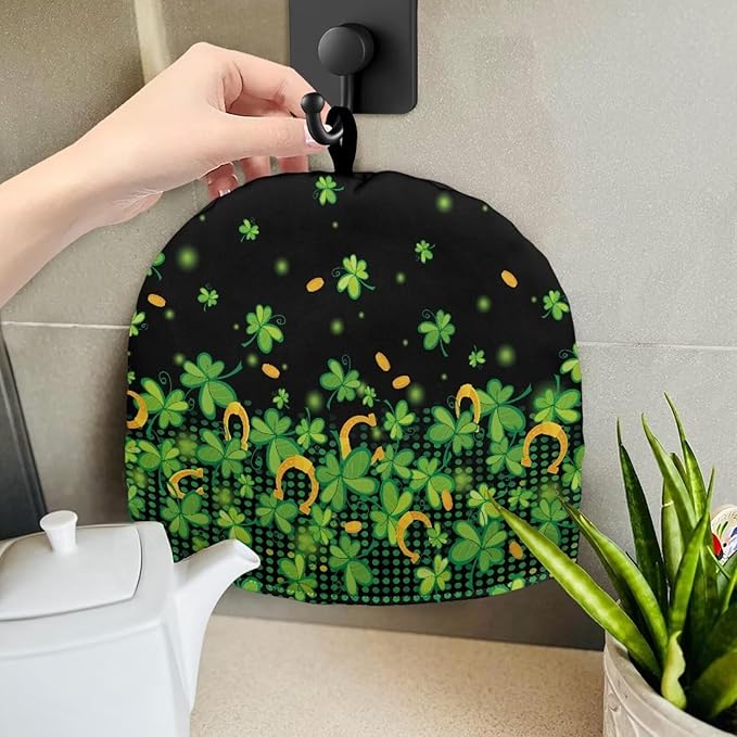 St. Patrick's Day Tea Cozy for Teapot Insulated Green Lucky Tea Cosy for Teapot Home Decor Tea Pot Cozy for Keeping Warm