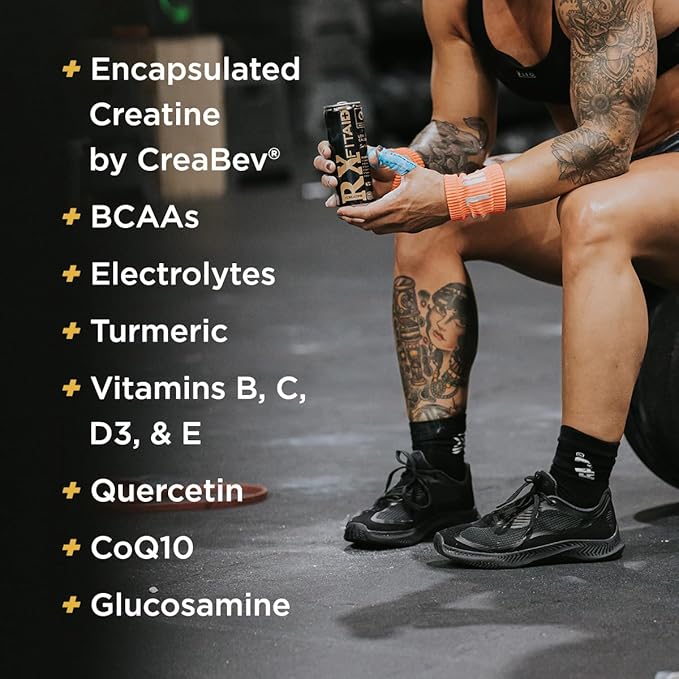 FITAID RX Recovery Blend Plus Creatine, Contains BCAAs, Glucosamine, Turmeric, B-Complex, Electrolytes, 12 Fl Oz (Pack of 12)