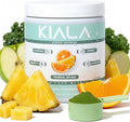 Kiala Nutrition Super Greens, Organic Greens Powder with Spirulina & Chlorella for Digestion, Gut Health, Immunity, Energy, Gluten Free, Vegan, Sugar Free, Spectra Blend, Tropical Splash, 30 Servings