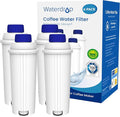 Waterdrop Coffee Water Filter, Replacement for De'Longhi® Filter, DLS C002 De'Longhi® Water Filter, ECAM/ETAM/EPAM Series, EC680/5, TÜV SÜD Certified (4 Packs）
