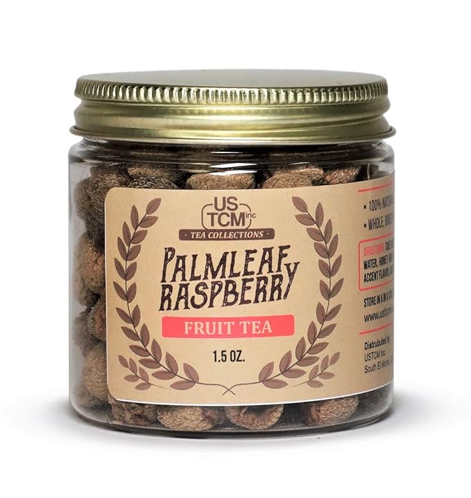 USTCM Palmleaf Raspberry Fruit Tea Fu Pen Zi Dried Whole Fruit 100% Natural (1.5oz)