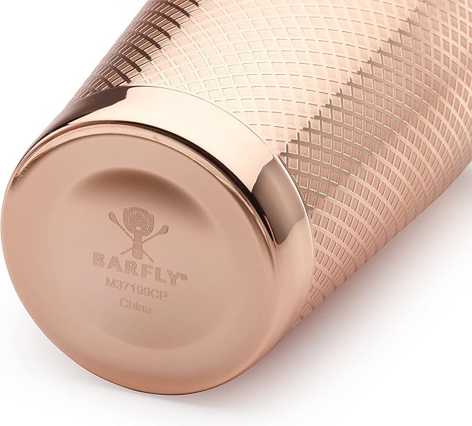 Barfly 28 oz. Diamond Lattice Shaker, Copper Plated
