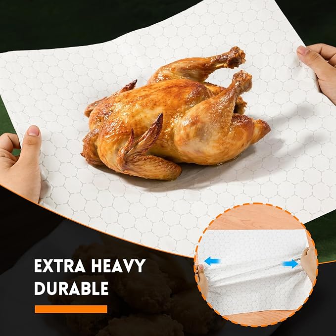 EcoDispose Pre-Cut Insulated Foil Sandwich Wrap Sheets for Hot Food, Grease-Resistant, 14 x 16 Inches, 500 PCS