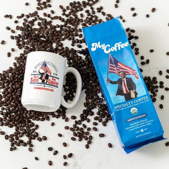 Whole Bean MyCoffee - Organic, Specialty Grade, 100% Arabica, Non-GMO Coffee [Light Roast, 2LB Bag]