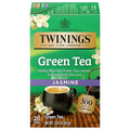 Twinings Green Tea with Jasmine Individually Wrapped Bags, 20 Count (Pack of 1), Fragrant Floral Scent, Caffeinated, Enjoy Hot or Iced, 20 Teabags