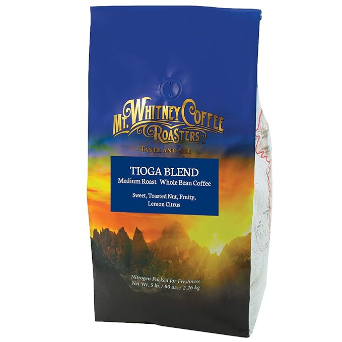 Mt. Whitney Tioga Blend Coffee (Whole Bean, 5 Lb)