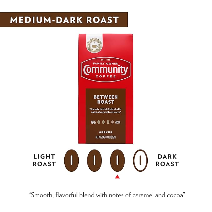 Community Coffee Between Roast Ground Coffee, Vacuum Packed 23 Ounce Bag (Pack of 1)
