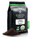 The Bean Organic Coffee Company Water Processed DECAF IL Chicco (Traditional Italian Roast), Dark Roast, Ground Coffee, 16-Ounce Bag, Café Molido Tostado Orgánico descafeinado