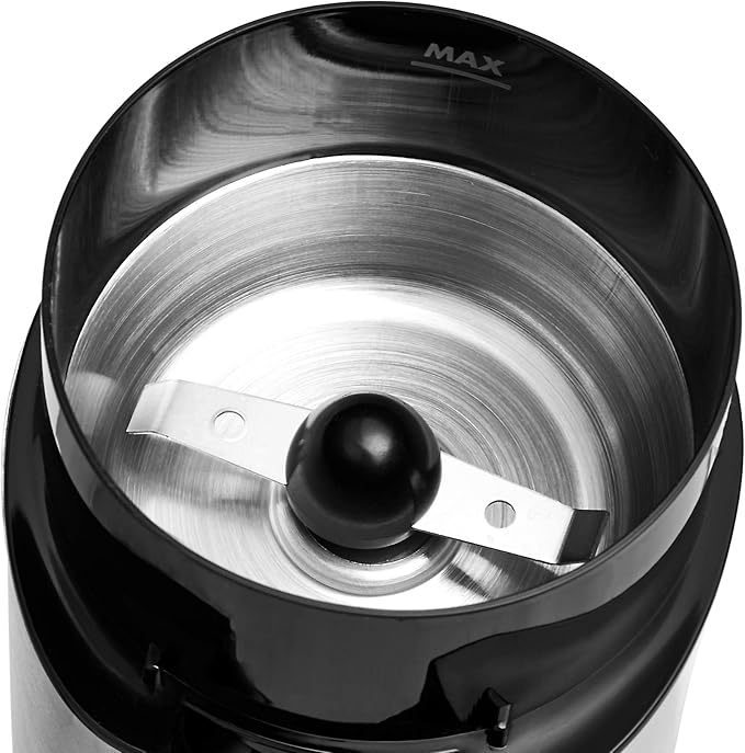 Amazon Basics Electric Coffee Grinder, Coffee Bean and Spice Grinder, With Heavy-Duty Stainless Steel Grind Blades