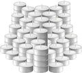 L'ner Tea Light Candles – Set of 100 Unscented Tea Lights – Burns Aprx. 4 Hours – Party & Ambience Candles – Restaurant Decorations