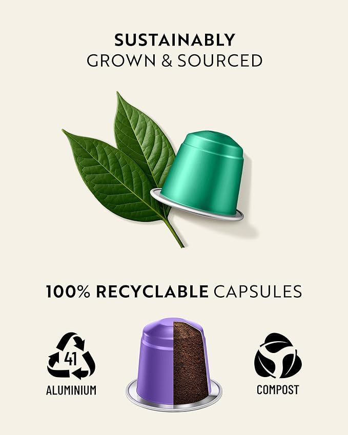 ROSSO CAFFÈ 120 Espresso Coffee Pods for Nespresso Original Machines - Value Intense Pack of Rich and Bold Capsules, 3 Premium Dark Roasts Flavors (Intensity 9-12)