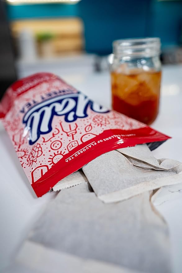 Y'all Sweet Tea - Raspberry Flavored Iced Tea Bags One Gallon Size in 10 Gallons Per Pack Quick Brew Southern Ice Tea with Bold Raspberry Flavor | As Seen on Shark Tank (Caffeinated)