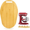 Mixer Slider Compatible with 5.5-8 QT Kitchen Aid Stand Mixers, Kitchen Countertop Storage Mover Sliding Caddy Mixer Slider Mat for Kitchen Aid Stand Mixer Accessories Attachment with Handle