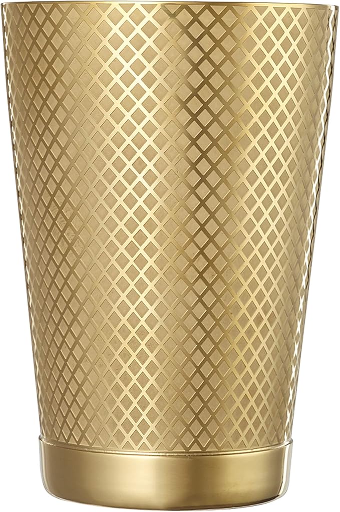 Barfly 18 oz. Diamond Lattice Shaker, Gold Plated