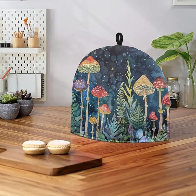 Mushroom Tea Cozy for Teapot Insulated Small Tea Pot Cozy for Kitchen Accessories Designed in England Kettle Kitchen Dust Cover