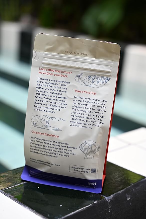 Yeri Coffee CHICORY CHIC Blend – Ground Coffee with Chicory, Dark Roast, New Orleans & South Indian Style, 12 oz Bag, Low Acidity