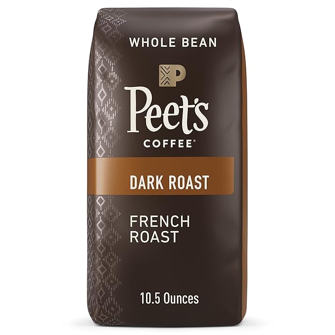 Peet's Coffee, Dark Roast Whole Bean Coffee - French Roast 10.5 Ounces