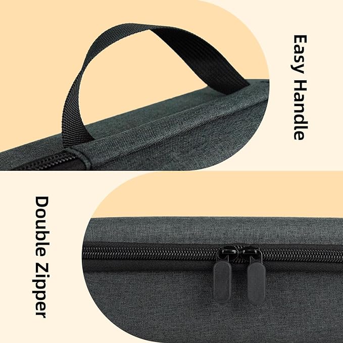 CERA+ Portable Electric Coffee Maker Carrying Bag Waterproof Sturdy EVA Portable Coffee Maker Storage Case Hand Hold Belt, Suitable for Travelling, Office, Camping