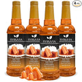 Syruvia 4 Pack Salted Caramel Syrup for Coffee – Sweet & Salty Salted Caramel Coffee Syrup, 25.4 fl oz, Kosher, Gluten Free, Perfect for Coffee Syrup Salted Caramel, Drinks, Desserts,
