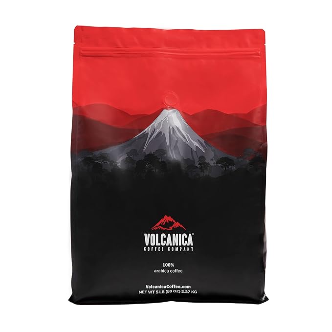 Guatemala Peaberry Coffee, Ground, Antigua, Medium Roast, Single Origin, 5 lbs