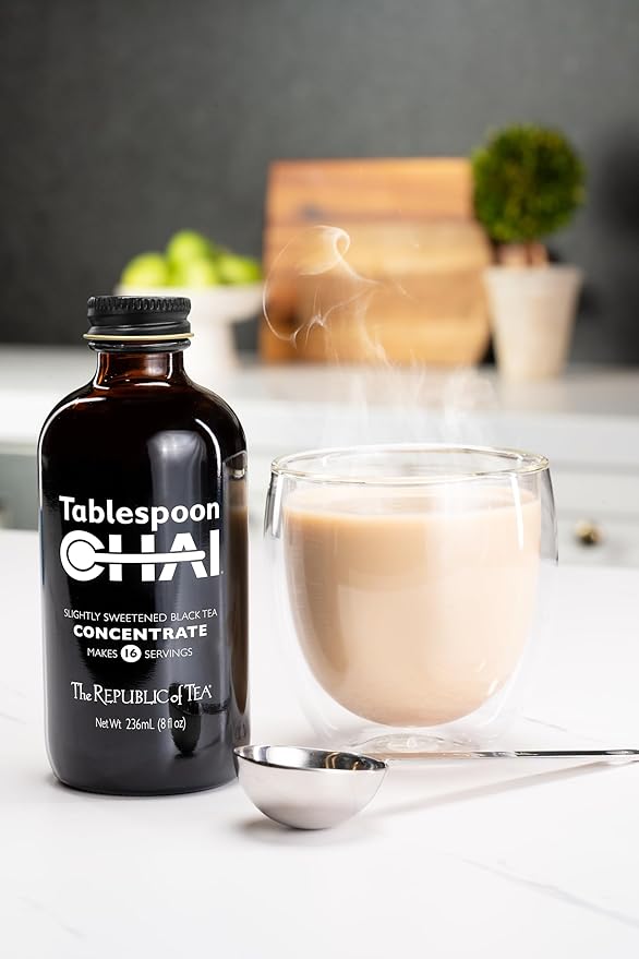 The Republic of Tea - Tablespoon Chai, Black Tea Chai Concentrate, 8 fl oz -16 Servings
