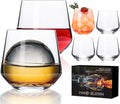 Stemless Wine Glasses Set of 6,13oz Hand Blown Water Glasses,Red Wine Glasses for Beer,Juice,Mojito,Iced Tea,Kitchen,Bar Cocktail
