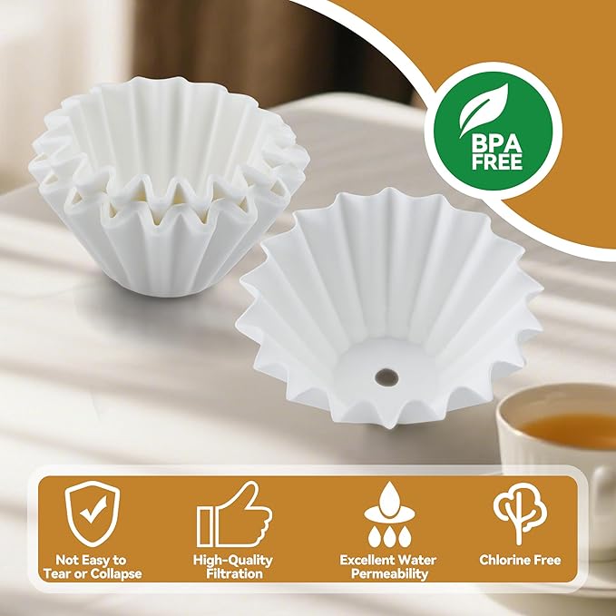 Percolator Coffee Filters Compatible with Farberware Coffee Percolator, 150 Pcs White Perforated Filter for Farberware 8/12 Cup Coletti 12 Cup Elite Gourmet EC812