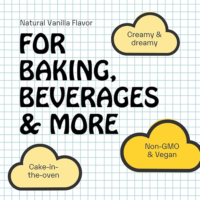 Supernatural Natural Flavors, Vanilla Dream Machine - Vegan, Non-GMO, Non-Synthetic, Unsweeteened, Concentrated. 30ml/1oz.