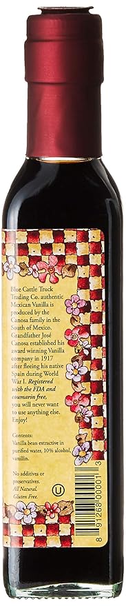 Blue Cattle Truck Trading Co. Traditional Gourmet Mexican Vanilla Extract , Medium, 8.4 Ounce