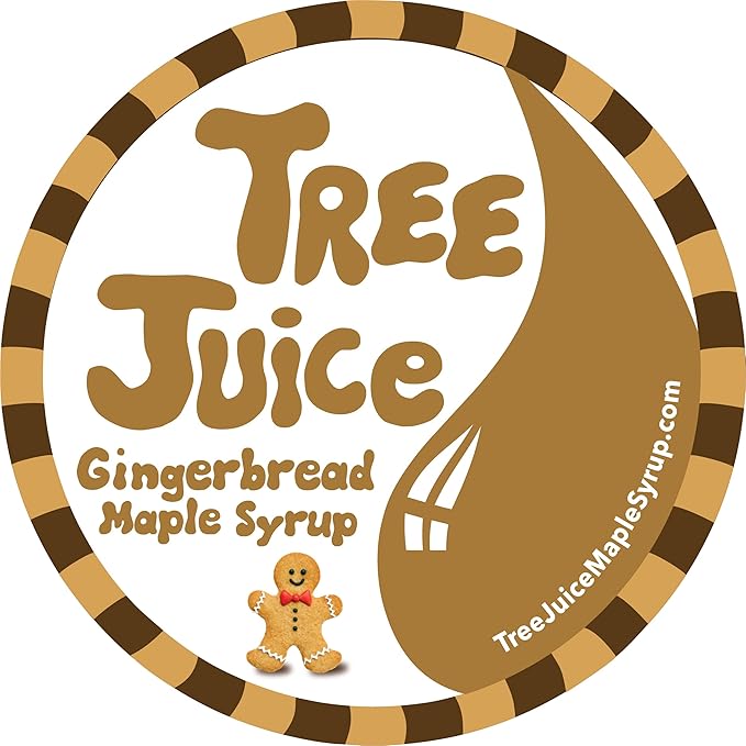 Tree Juice Gingerbread Maple Syrup | All Natural, Non GMO, Vegan, Gluten Free, Vegetarian, Paleo | 12 Ounce Bottle