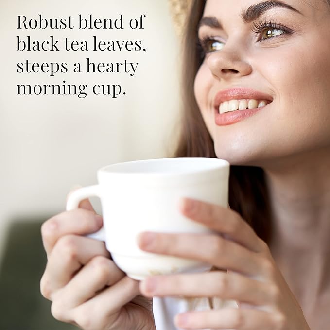 The Republic of Tea British Breakfast Black Full-Leaf Loose Tea, 3.5 oz Tin | Steeps 50 Cups