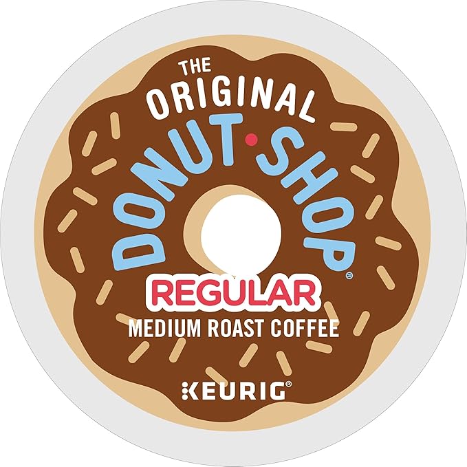 The Original Donut Shop Regular Keurig Single-Serve K-Cup Pods, Medium Roast Coffee, 72 Count