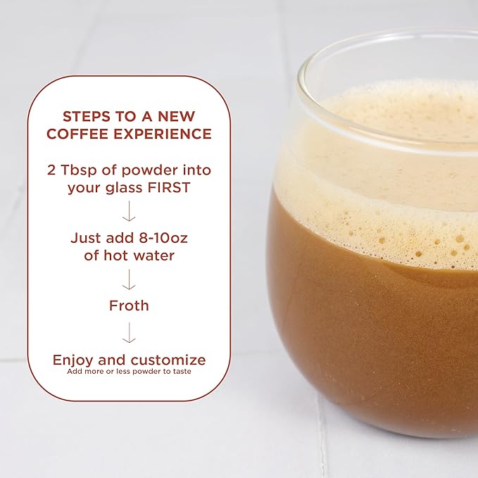 Laird Superfood Chai Instant Latte with Adaptogens - Instant Chai Tea Powder with Superfood Coconut Creamer - Gluten Free, Non-GMO, Vegan, 8 oz. Bag, Pack of 1