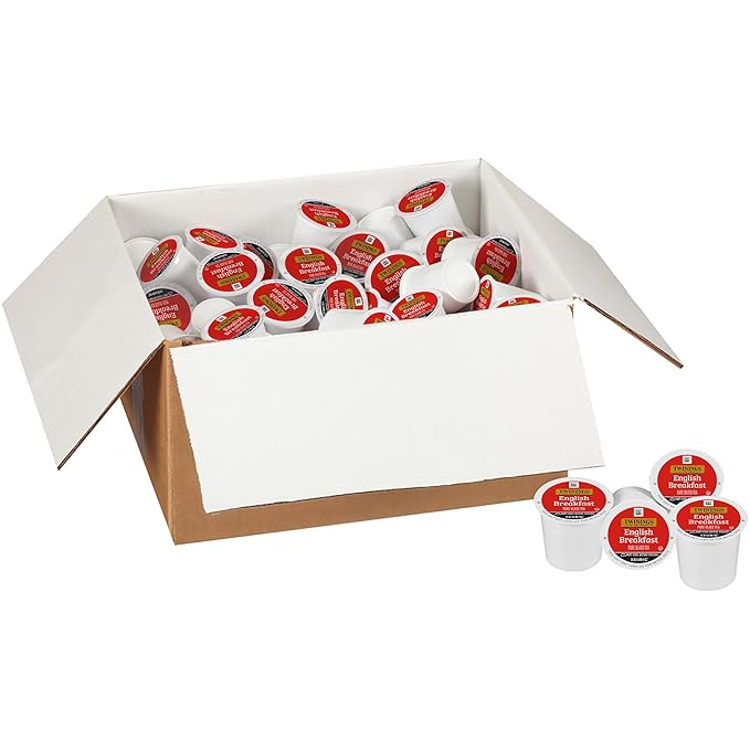 Twinings English Breakfast Black Tea K-Cup Pods for Keurig, 56 Count (Pack of 1) Smooth, Flavourful, Robust, Caffeinated, Enjoy Hot or Iced