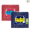 Kusmi Tea - Pack of 2 Boxes of Tea Bags - Anastasia + Russian Morning No.24 - Organic Black Tea with Bergamot + Asian Black Tea Blend - Grand Yunnan, Ceylon and Assam - 2x20 Tea Bags