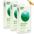 Alpine Start Instant Coffee Original Blend Medium Roast - Individual Powder Mix From High Altitude Arabica Coffee Beans - Hot or Cold Brew for Home, Travel, Camping, Hiking, Backpacking (24 Packets) (Original Blend 3 Pack)
