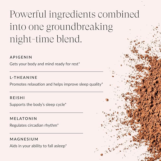 Beam Dream Sleep Powder, L-Theanine, Apigenin, Reishi and Magnesium, Third Party Tested Natural Sleep Aid & Sleep Supplement, Health and Wellness Gift, Natural Sleep Support, Non-GMO, 22 Servings